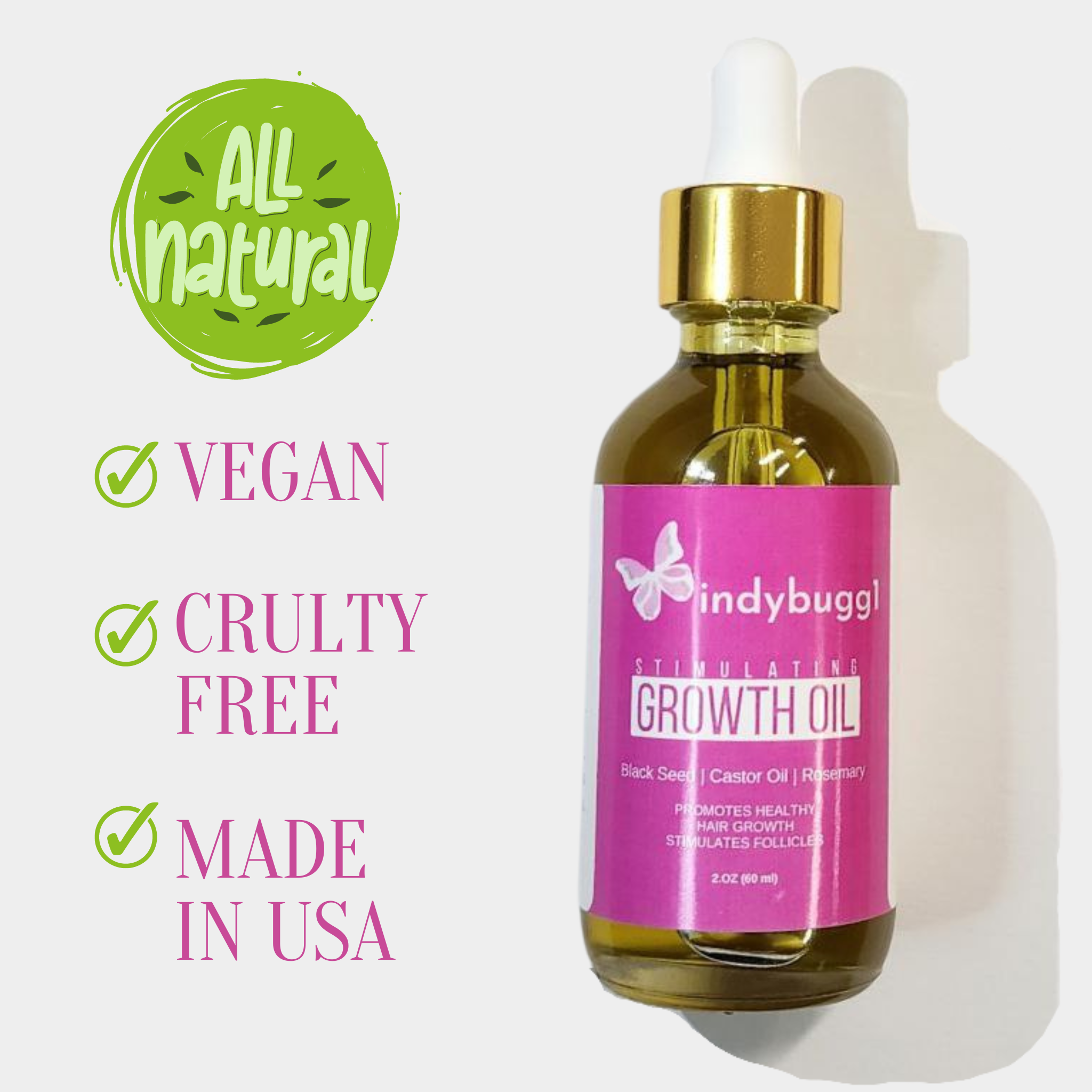 INDYBUGG1 Hair Growth Oil